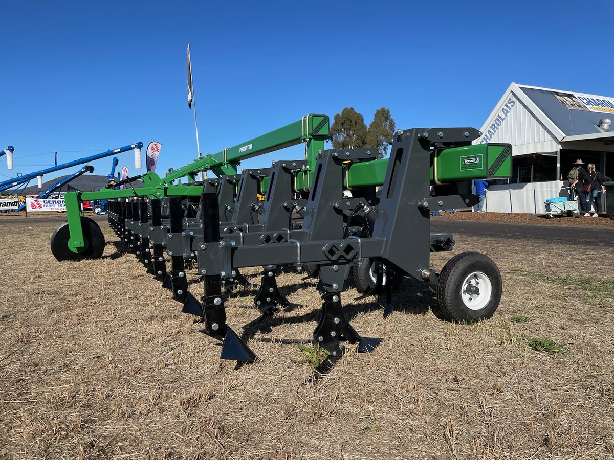 We had the Gessner Predator cultivator on display at Ag Quip last week.  This is our 12-row model with all the additional tooling and rear stabiliser discs.  Very limited availability for those cotton farmers requiring a new rig.  Contact our Ag Product Manager - Ray Finnie.