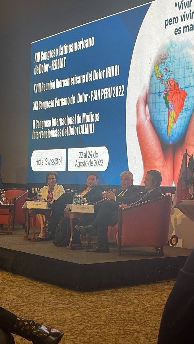 maria85lc's tweet photo. Un tema central en el primer día del congreso de la #fedelat es la inclusión del #dolorcronicocomoenfermedad en la clasificación de las enfermedades. Este avance también nos trae mucha responsabilidad como latinoamericanos 🇵🇪🇲🇽🇦🇷🇨🇴🇨🇱🇧🇷 https://t.co/As8bjECxo2