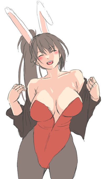 #アズールレーン 
#バニーさんの日 
#瑞鶴
 あんまいつもと変わらんな露出度。 