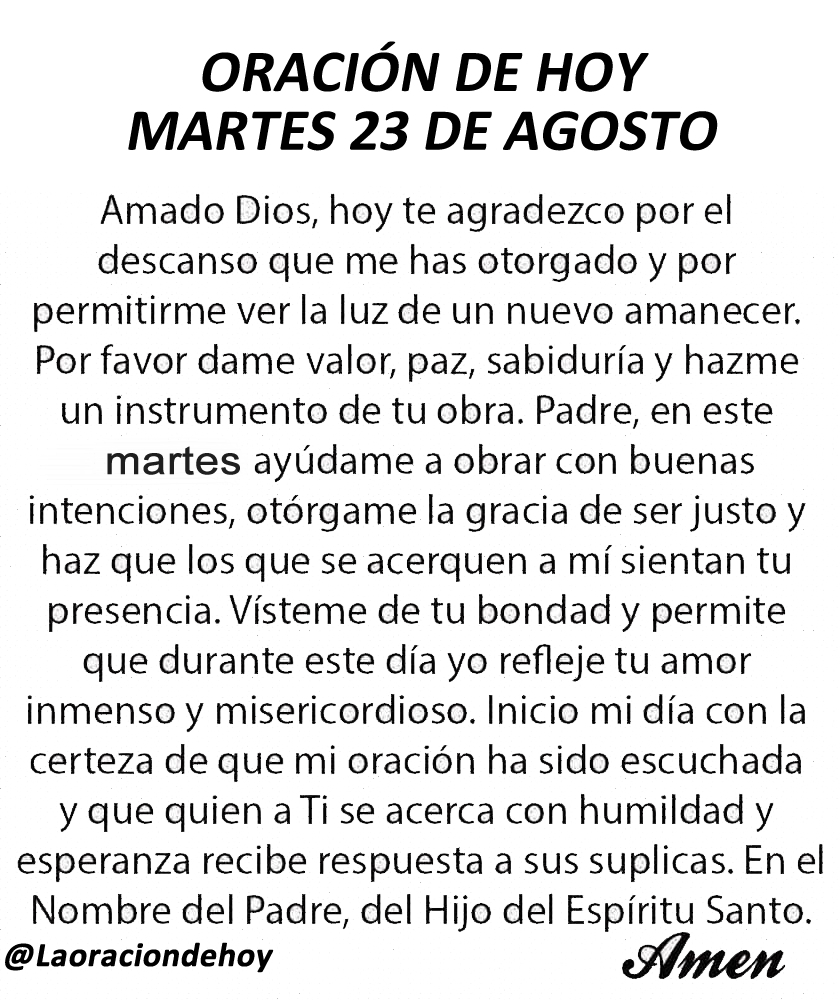 Oración De Hoy tweet media
