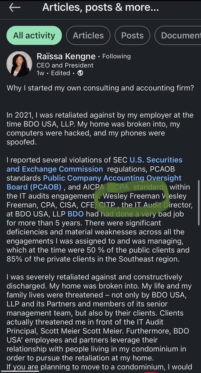SikiraT's tweet photo. I did some research of my own and confirmed one of the two victims was her old boss Wesley Freeman. #RaissaKengne #whistleblower #companyFraud #MidtownAtlanta https://t.co/HgzrXfCf1Q