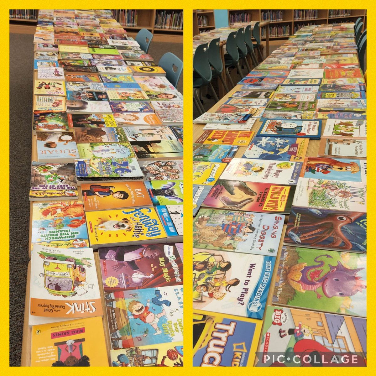 themaxineclarke's tweet photo. All set for tomorrow's book exchange. Can't wait to get these books in the hands of our readers. #WalnutCreekBookExchange #InWithTheOld #OutWithTheNew https://t.co/Fks6i8puXl