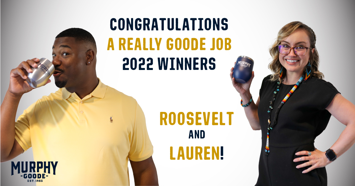 MurphyGoodeWine's tweet photo. Welcome to the #GoodeLife Roosevelt &amp; Lauren! 
​
The two new #AReallyGoodeJob winners will both be pivoting from their careers in sales, to join our team &amp; learn about the wine industry from grape to glass. They'll begin this journey by shadowing Dave Ready, Jr. during harvest! https://t.co/vpkKXENXj6