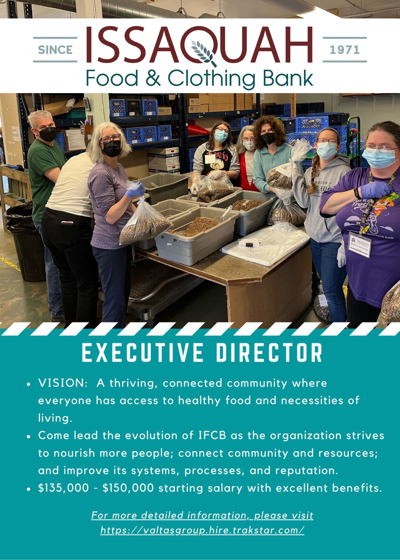issaquah food bank jobs