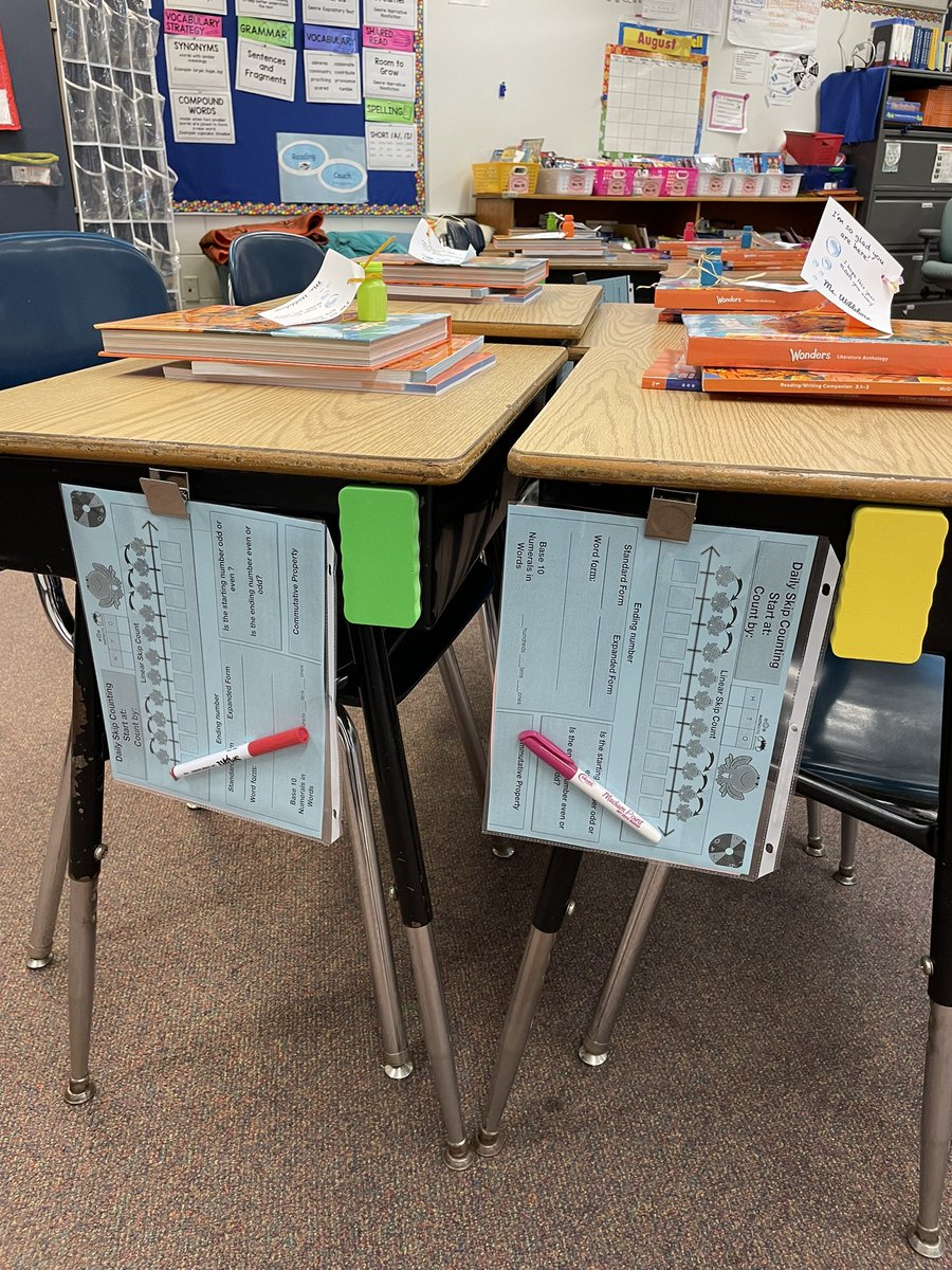 #mathreps #eduprotocols are ready to go in a flash hanging on the kids’ desks! 👍