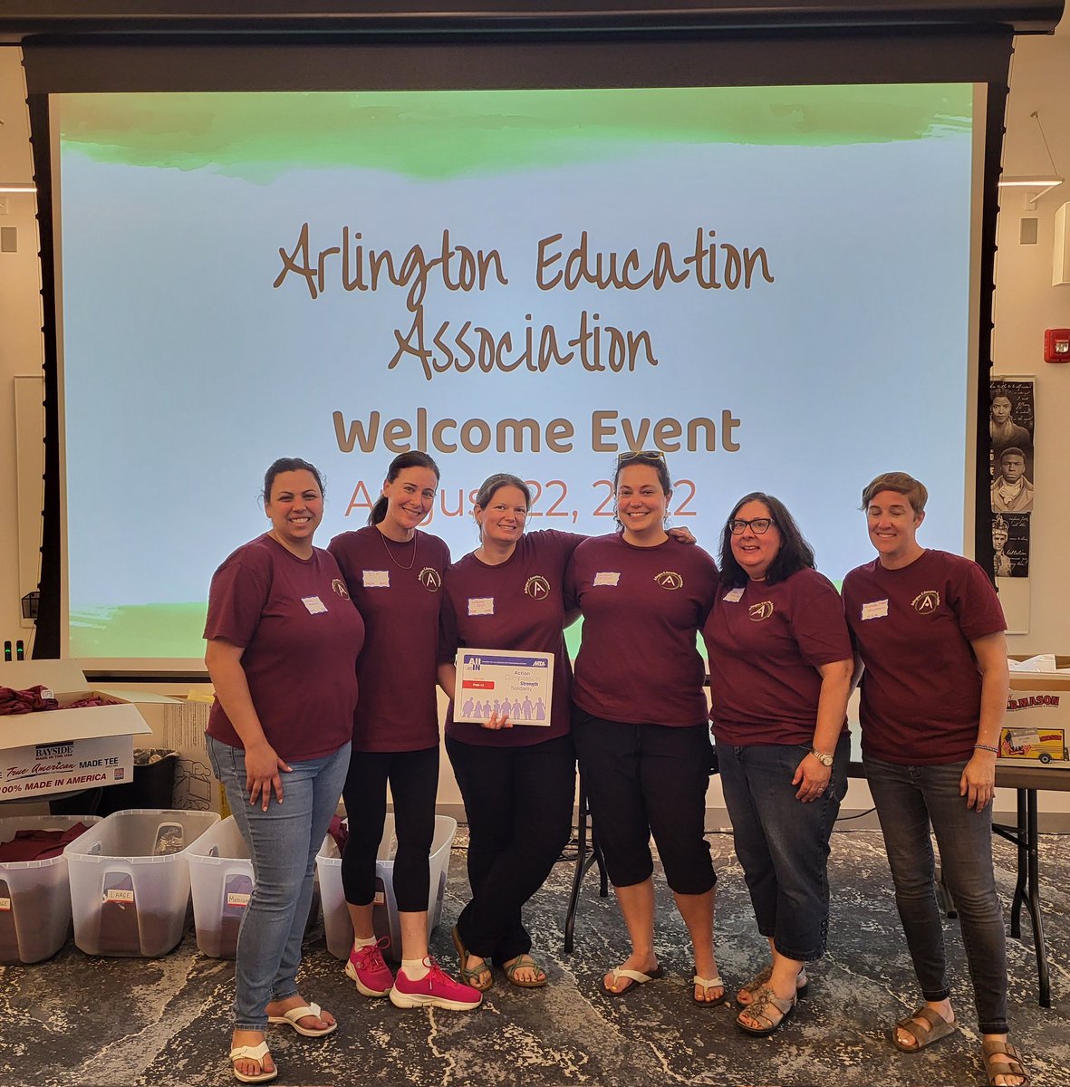 keyeshistory's tweet photo. Back to School kicked off today with New Educator Sign-Up for AEA!  I loved meeting new colleagues, and this was such an energetic, union-positive group!  I've got a good feeling it's gonna be a great year. https://t.co/GSfi6P9P9P