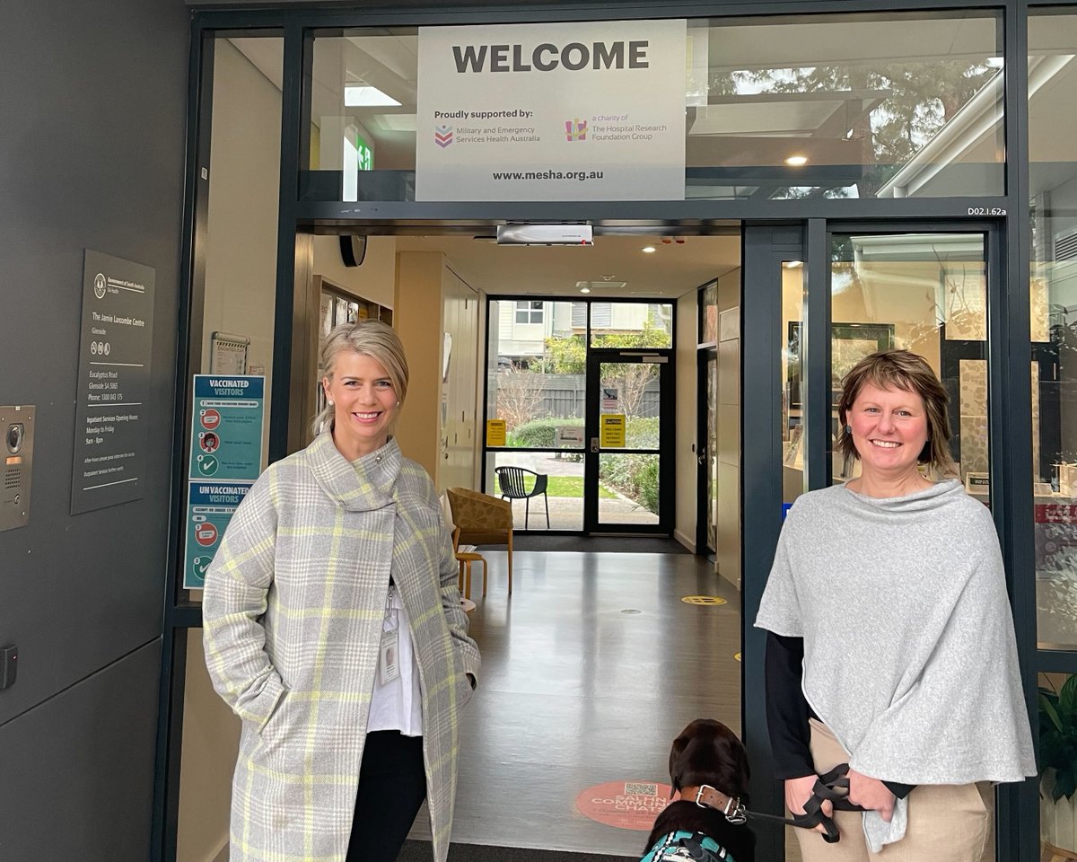 Can you tell we're excited?!! 😁 Our new MESHA signage has arrived! The MESHA offices are located within the Glenside Hospital, Glenside Campus on Eucalyptus Rd. Our staff and service dog Leo would love you to come by and say hi! #research #programs #training  #mentalhealth