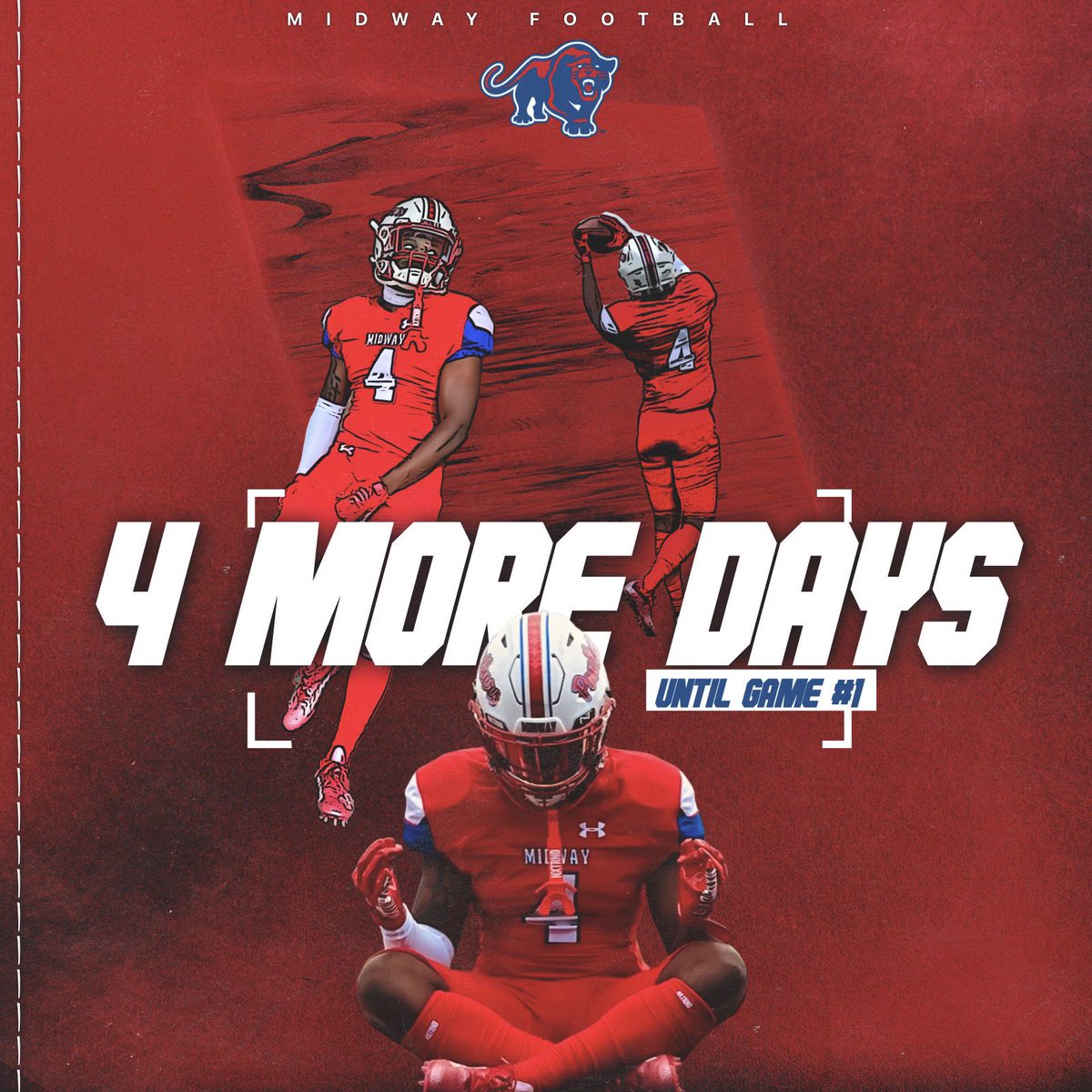 Waco Midway Football (@midwayfb) on Twitter photo 4 More Days until the Panthers🔵🔴 put on a show at Panther Stadium‼️ Senior <a href="/Adrian_Melvin2/">Adrian Melvin</a>
#WeWillWin #MadeDifferent 4 More Days until the Panthers🔵🔴 put on a show at Panther Stadium‼️ Senior <a href="/Adrian_Melvin2/">Adrian Melvin</a>
#WeWillWin #MadeDifferent