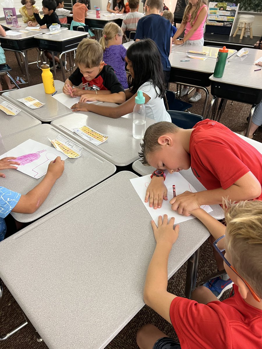 Today we learned the importance of communication when working in a group! Things got WAY easier when we could talk to our partner!