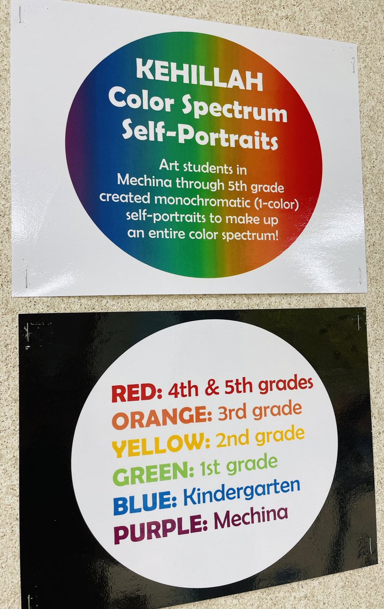 GanzVisualArt's tweet photo. Our annual Color Spectrum Self-Portraits! #kehillah @Davis_Academy #davisme #davisk #davis1 #davis2 #davis3 #davis4 #davis5 #arted https://t.co/IDpk6Yj1bs