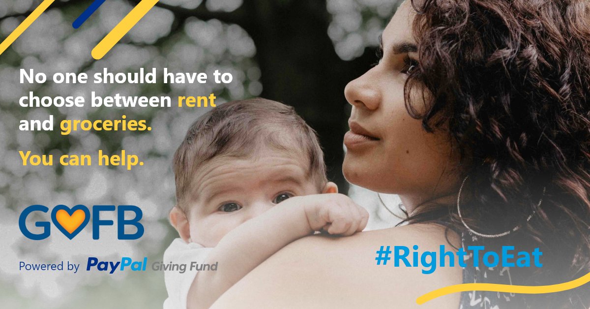 Right now your donation to benefit the GVFB can have 2x the impact because PayPal Giving Fund Canada is matching every dollar you give up to $30,000 in matching donations. See terms and donate today! 
paypal.com/ca/RightToEat 

#RightToEat