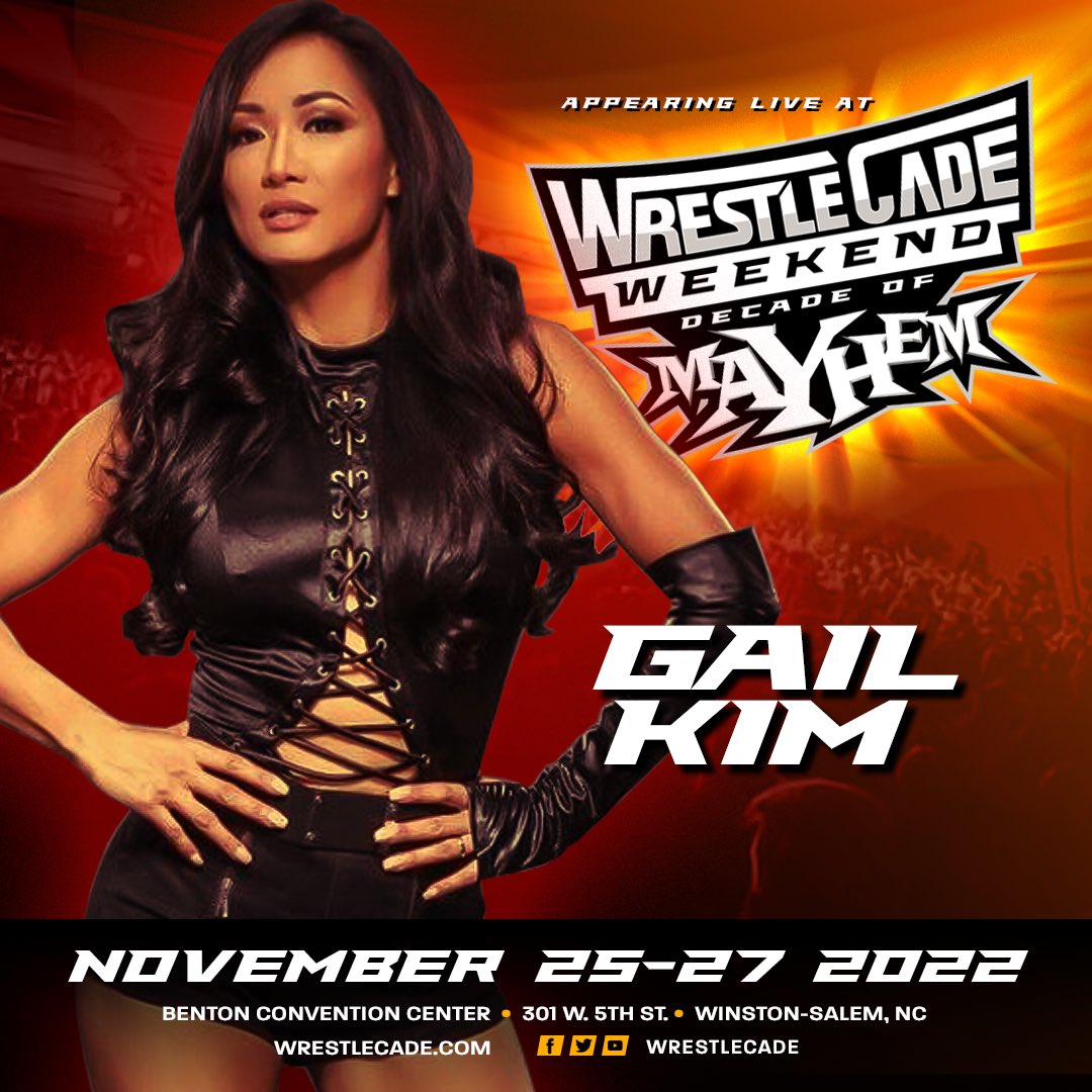 WrestleCade on Twitter Gail Kim back to WrestleCade Weekend