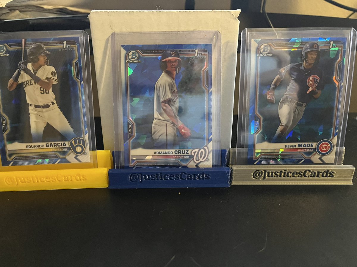 JusticesCards's tweet photo. 🔷Sapphire Lot🔷
Take all 3 for $15 (shipped)
If you’re sticking, $13.
Stack sales/rules at the top of the thread.
#StackNSave
@CardboardEchoes @MDRANSOM1 @ILOVECOLLECTIN1 @sports_sell https://t.co/CgCTOLcsgc