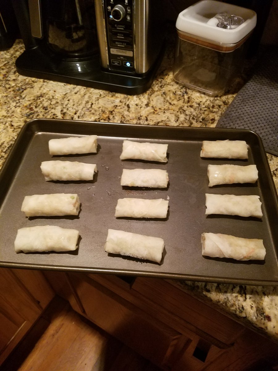 Some days, mental health is heating up spring rolls because anxiety brainfog and fatigue have set in and the thought of a large meal makes you sick.

It's also letting your husband actually put them in the oven because you forgot, somehow...