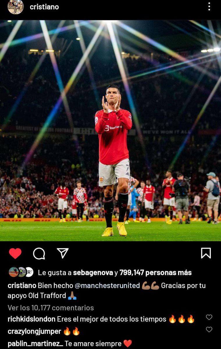 e7ernamente's tweet photo. Cristiano Ronaldo en Instagram https://t.co/w4PqnYYuO0