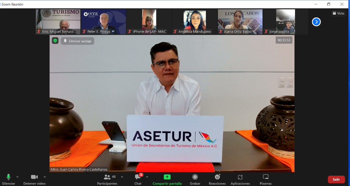 asetur_mx's tweet photo. Secretarias y secretarios de Turismo, integrantes de la #ASETUR, con el acompañamiento del Srio. @TorrucoTurismo, participaron en la presentación de la Estrategia de Seminarios con Touroperadores Estadounidenses 2023, una iniciativa presentada por @ppincus, CEO de @CCRA_Travel. https://t.co/89Mf7ZPXga