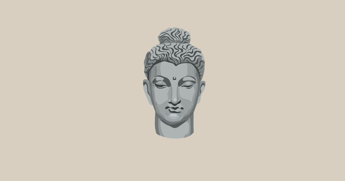PurpleSkyDesign's tweet photo. Latest Vector @VectorStock buddha head isolated on creamy background #VectorStock https://t.co/T5gb6f6ym8 https://t.co/X3Wf2DPSsO