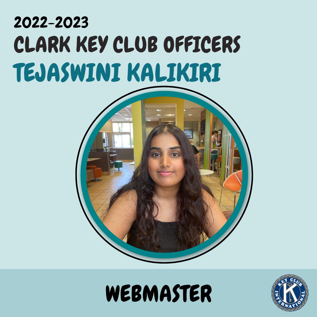TomCClarkKey's tweet photo. Hi everyone! I'm TJ Kalikiri, and I am so excited to be Key Club's Webmaster this year. In my free time, I love to watch tv shows, take walks, and build legos :D https://t.co/zFejtryJDm