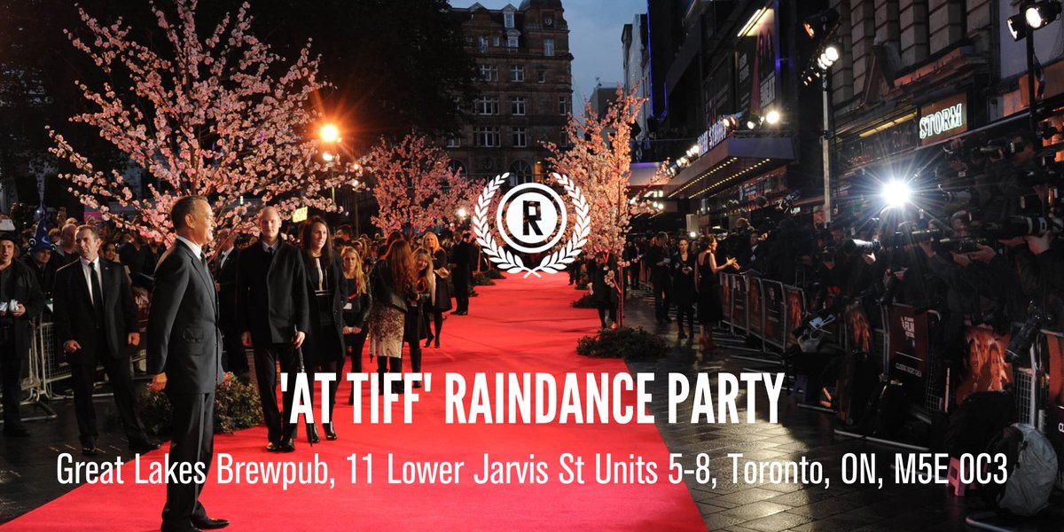 RaindanceTOR's tweet photo. Are you ready to Party? 
#Celebrate 30 Years of Independent Film
Monday, 12th September 7pm til late!
Toronto during @TIFF_net
https://t.co/TPHxphZRhF https://t.co/c2r2DPqPHz