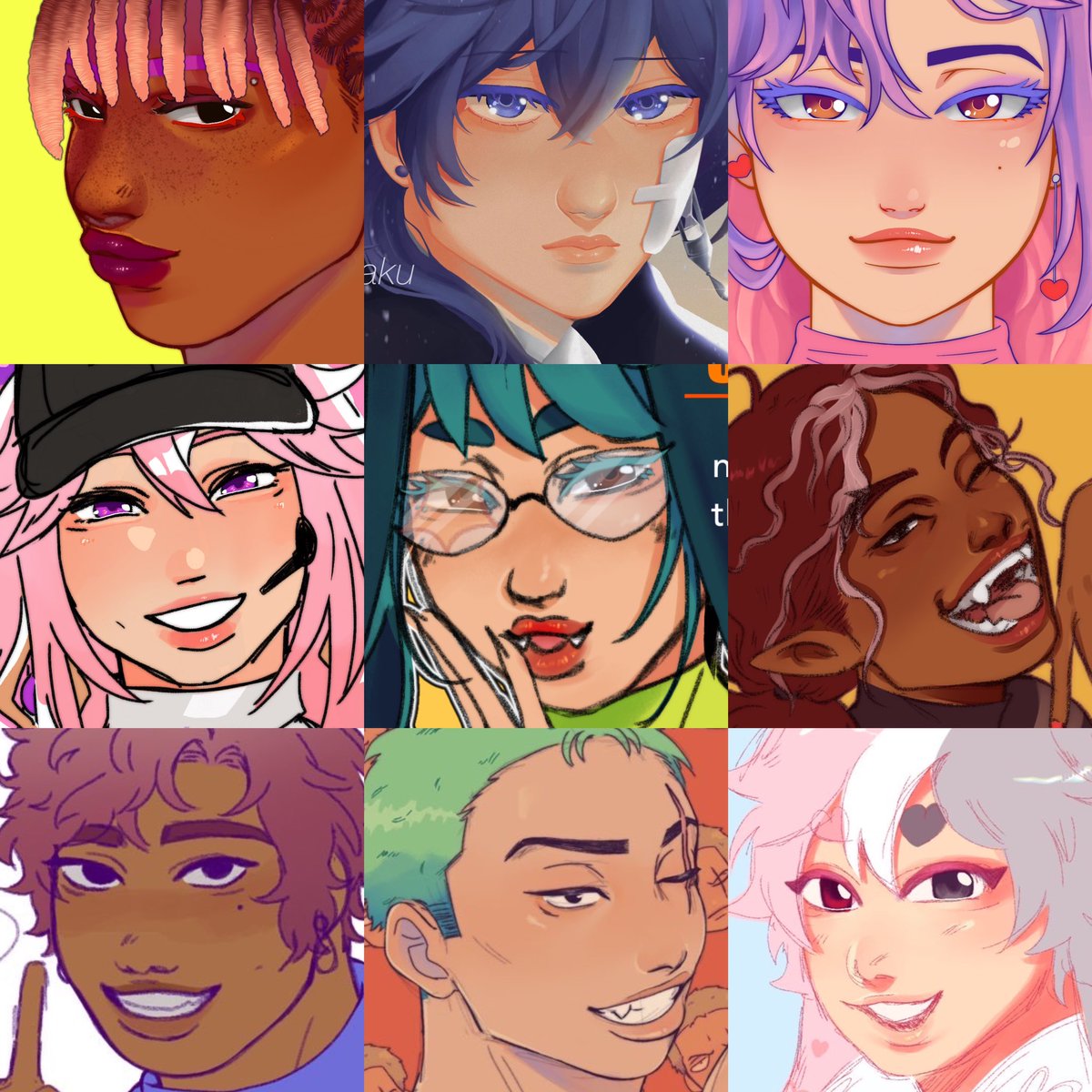 「#faceyourart 2022 faces 」|maddy 💛🧡🍑のイラスト