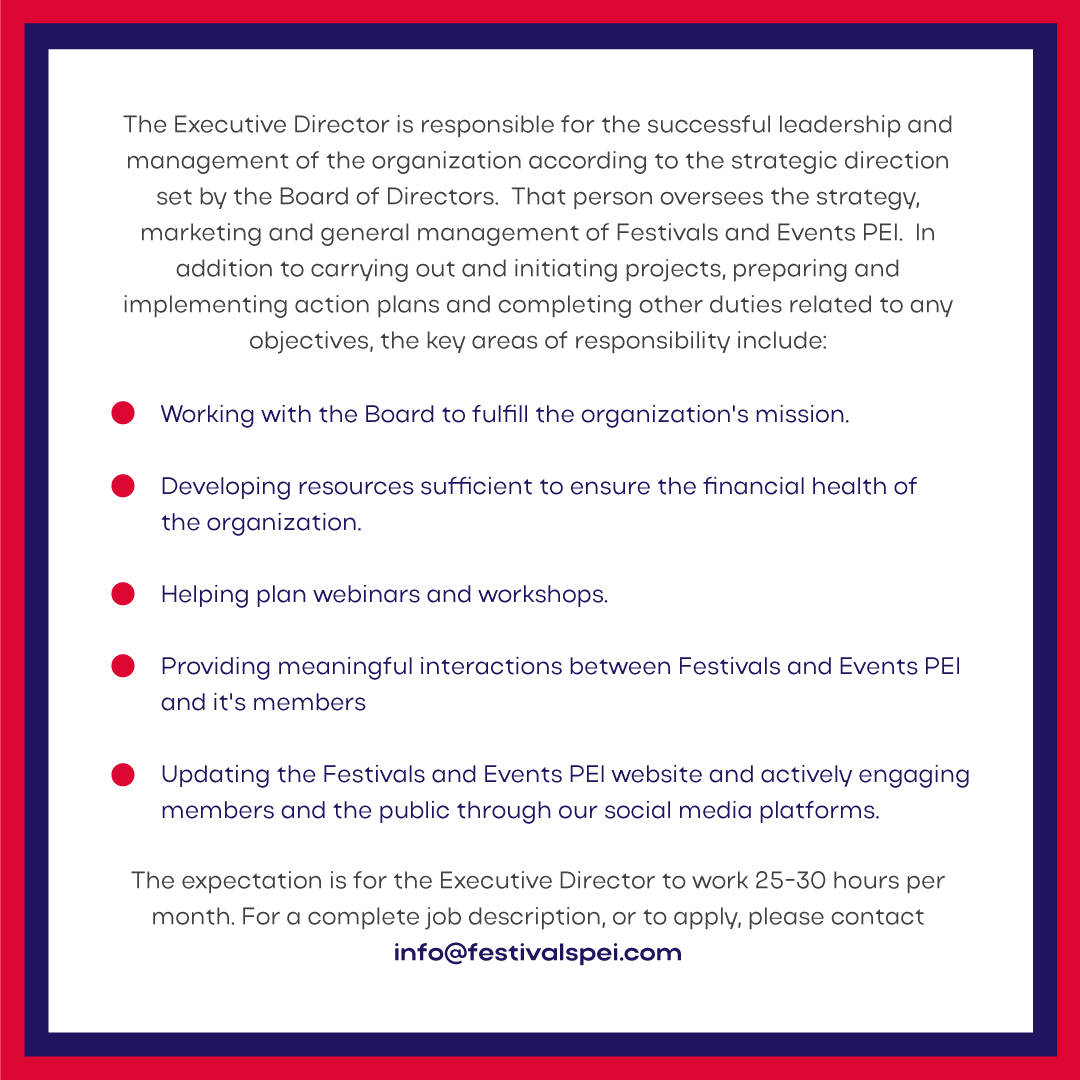 We are hiring! Check out the post for more details on this fantastic part-time position. Resumes can be e-mailed to info@festivalspei.com