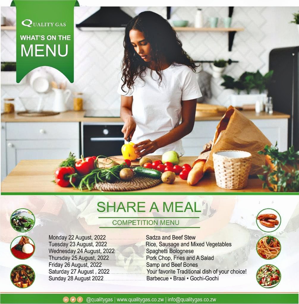 QualityGasesZim's tweet photo. Here's the menu guide for the 7 DAY COOKING CHALLENGE, to help you prep up...Good Luck!

#qualitygaszim
#cookingchallenge 
#gascooking 
#Zimbabwe 
#foodrecipes foodrec https://t.co/e7c3KIqv2c
