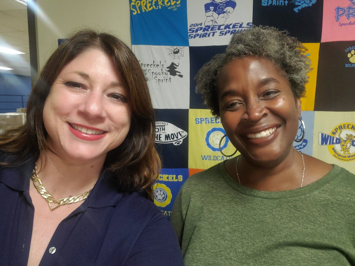 One of the best things about this school year is having 2, yes 2 full-time administrators! Welcome Kamilah Abdul-Alim, Spreckels Elementary's new Associate Principal. We make an awesome team! <a href="/sdschools/">San Diego Unified</a>