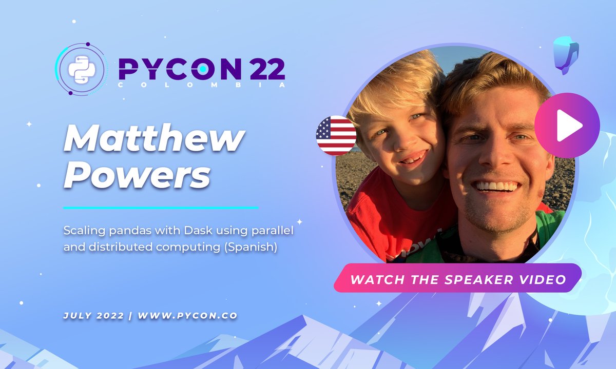 pyconcolombia's tweet image. Watch the video of Matthew Powers @_mrpowers_, he teaches us about &quot;Scaling pandas with Dask using parallel and distributed computing&quot;

youtu.be/2GikjJI4hYQ

Social Networks:

Github: github.com/MrPowers/
LinkedIn: linkedin.com/in/matthew-pow…

#PyconColombia2022 #Python