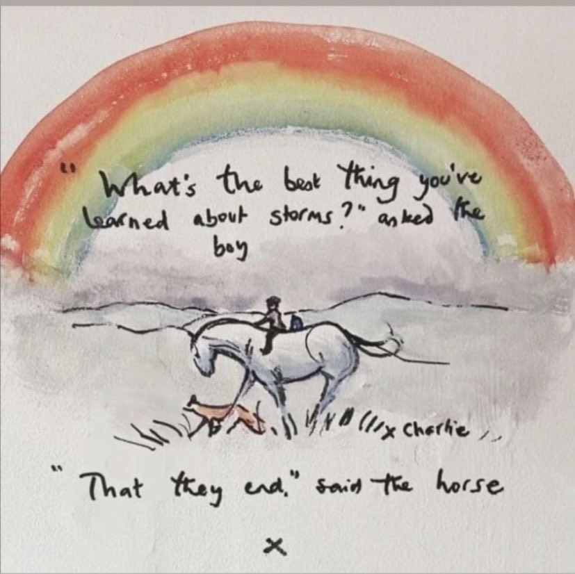susan_thode's tweet photo. Feeling some storms lately and glad to be reminded of this ❤️
#doimatter #anxiety #selfesteem #ptsd #traumatherapy #equinetherapy #mentalhealthawareness https://t.co/N3RkBUHUF2