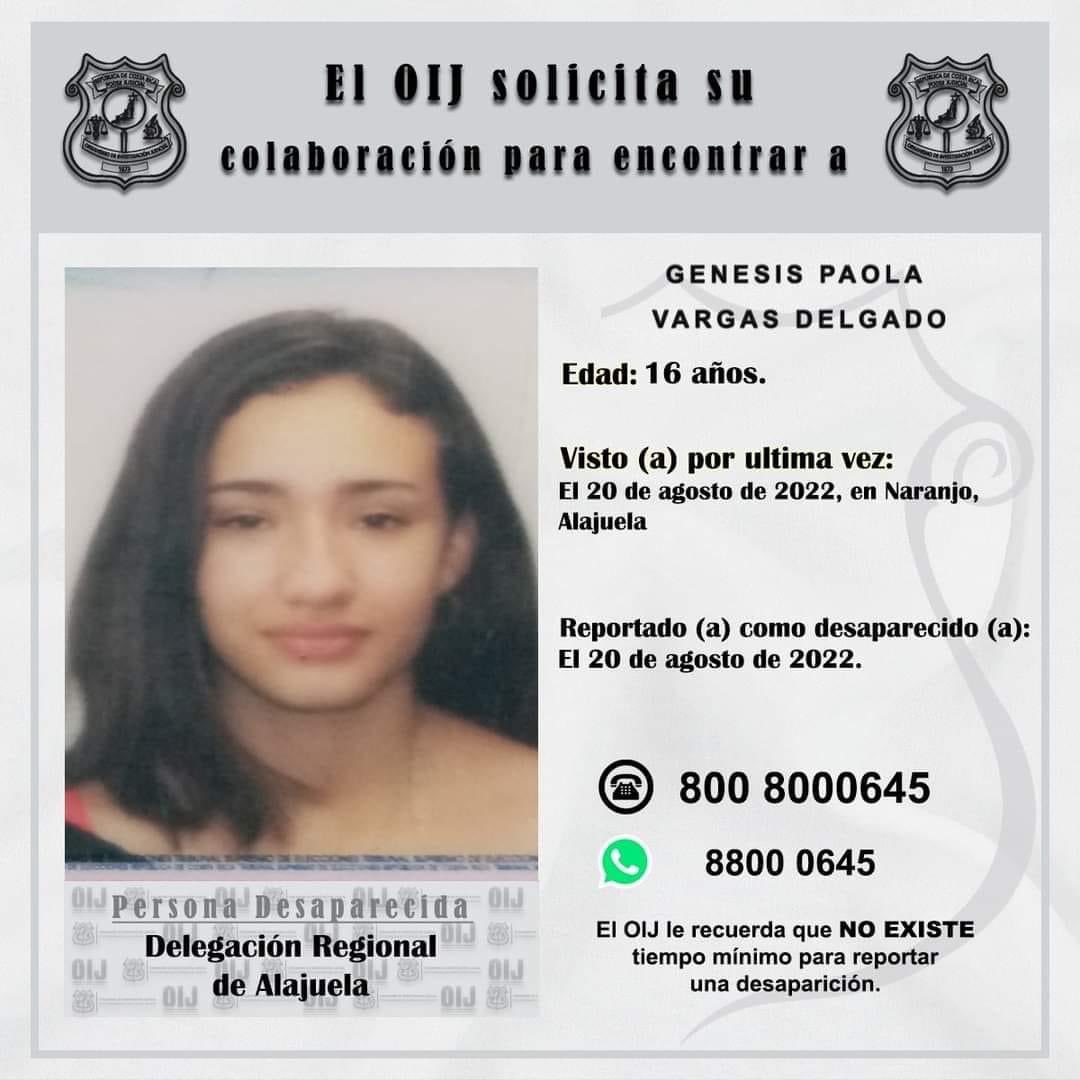MontseRuizGue's tweet photo. Muy preocupante, desde el 20 de agosto estas 5 mujeres de Naranjo menores de edad están desaparecidas. Comparto la información y les invito a compartirla también. 😔🙏 https://t.co/c648aXbBA6