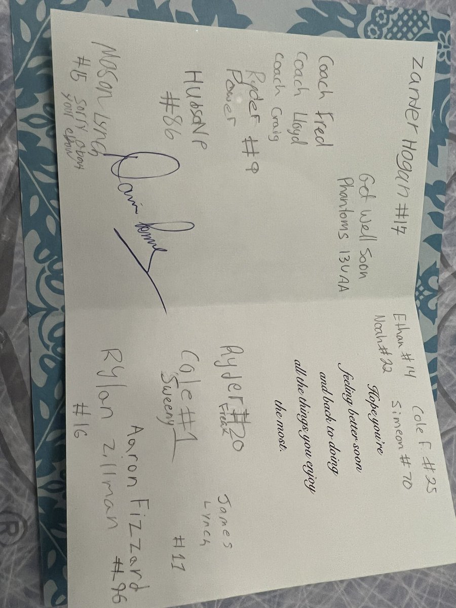Youth sport is much more than fierce competition. 
We all love to win, but the spirit of friendship is much more important. 

Tonight, our neighbour opponents
<a href="/2022PhantomsAA/">Paradise Phantoms 13U AA 2022</a> uplifted Ryder’s evening in his recovery. 

Your the best!

#KindnessMatters 
#friends 
#BaseBall
