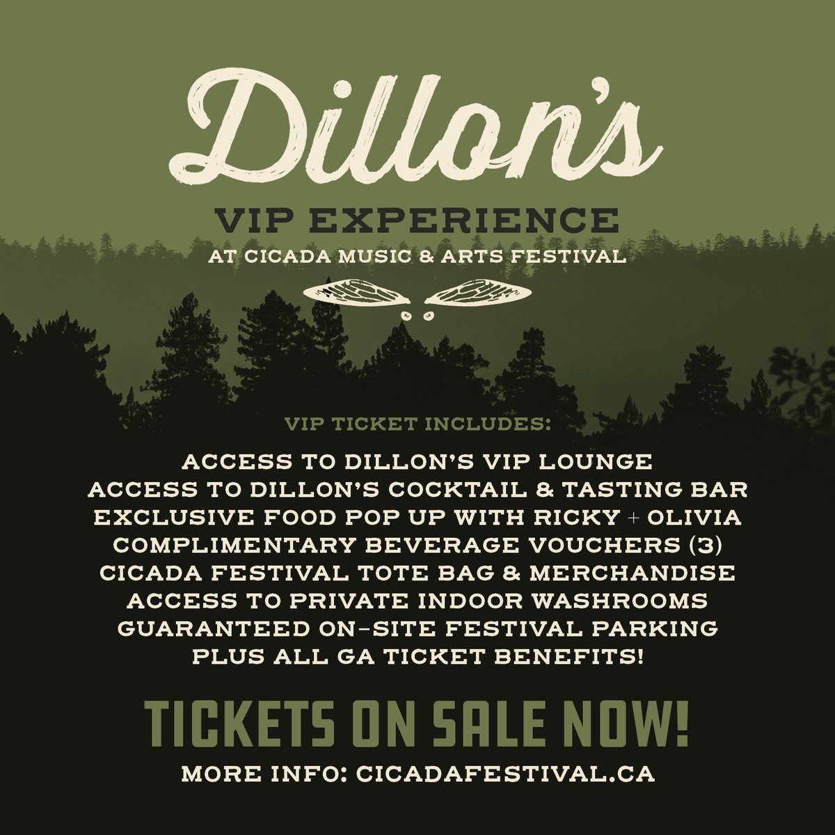 We’re proud to be teaming up with the lovely folks at @dillonsdistills this year to present the Dillon’s VIP Experience! 🍹🦪✨ Featuring an exclusive food pop up from Ricky + Olivia, limited festival merchandise & more. Tickets: bit.ly/3aZq3pm