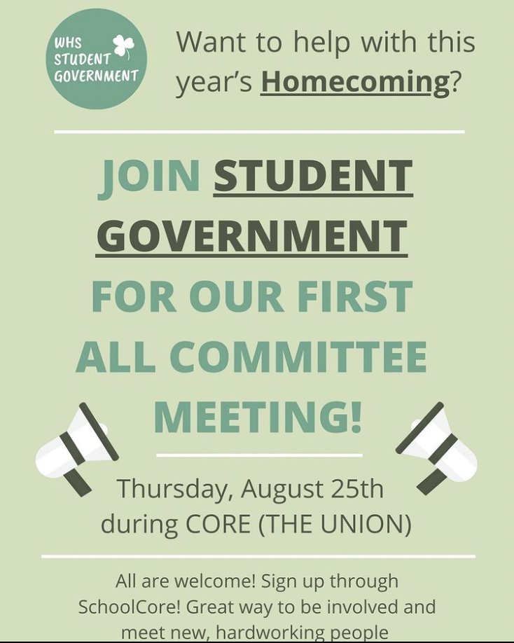 WHS Student Government tweet media