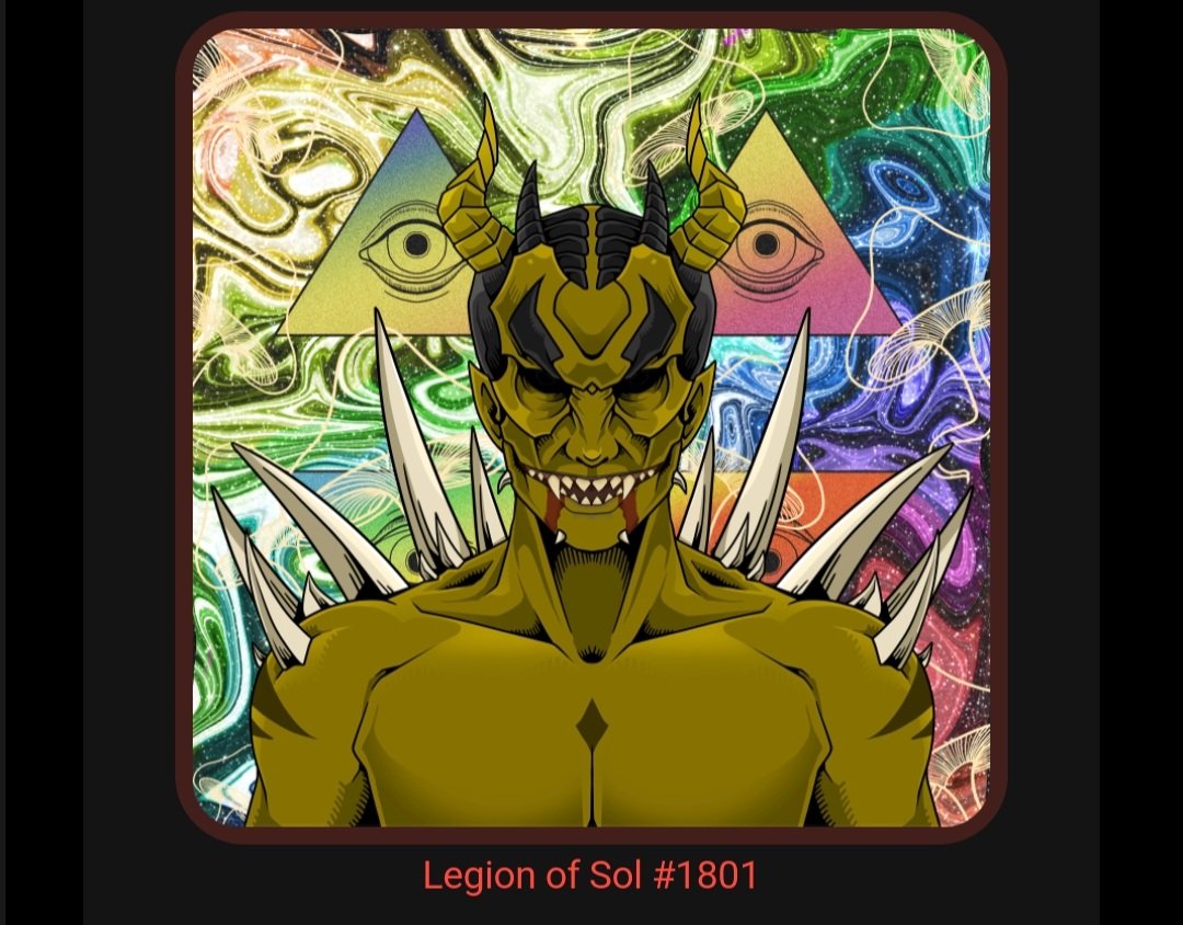 R1cksan_chez's tweet photo. @Legion_of_SOL
#LSDAO vs #BabeDAO
We are Legion, We are many!!!
I'm with #LSDAO for the 1st DAO war of the week. #NFTCommunity #SolanaNFTs
#chooseyourDAO #DAOwars https://t.co/0DPumUduCl