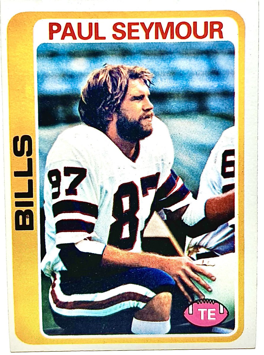 1MorePackCards's tweet photo. 1978 @Topps Paul Seymour #BillsMafia #BuffaloBills #Buffalo #NFL #Football #TradingCards #TheHobby #GoBills https://t.co/V2dm1V8rpo