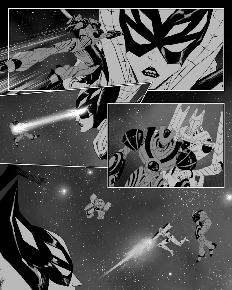 Power Rangers Ink 「Cat Woman 🖤 Traditional inks. On sale So, I went from com」Kath Loboの漫画