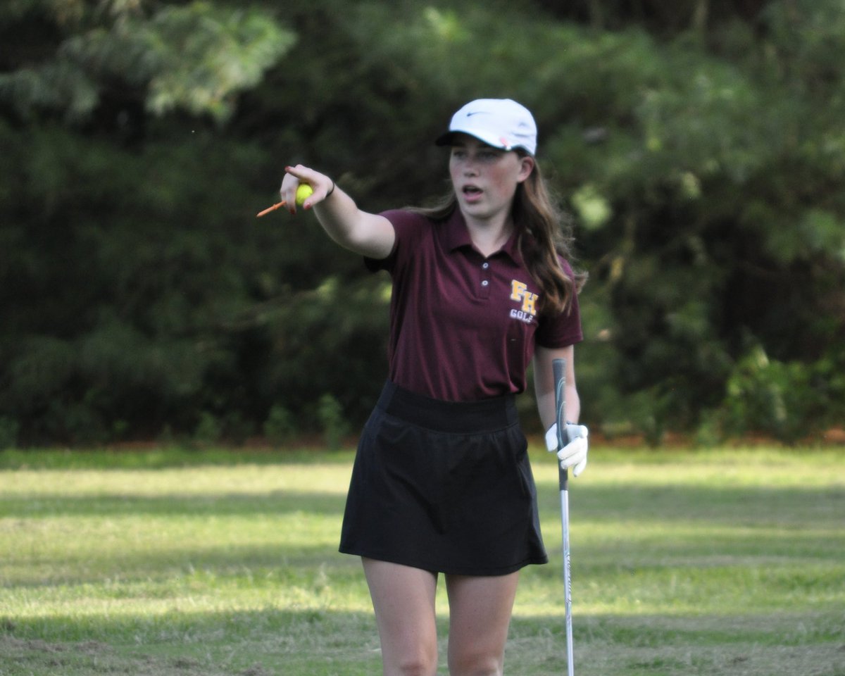 FH_Highschool's tweet image. The girls shot a 190 at the Waterford Invitational tonight, moving them into second place in the TVC standings on the year!