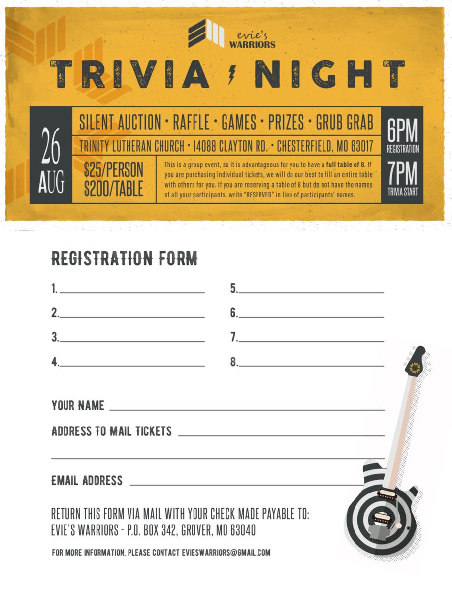 jmorgan1313's tweet photo. Who’s free Friday night and wants to support a great cause? We’ve had two tables cancel this week and we need some help from our friends. Please spread the word and gather up your friends and come out Friday night. We’d love to have you! #evieswarriors https://t.co/sfVA3Lsfq6
