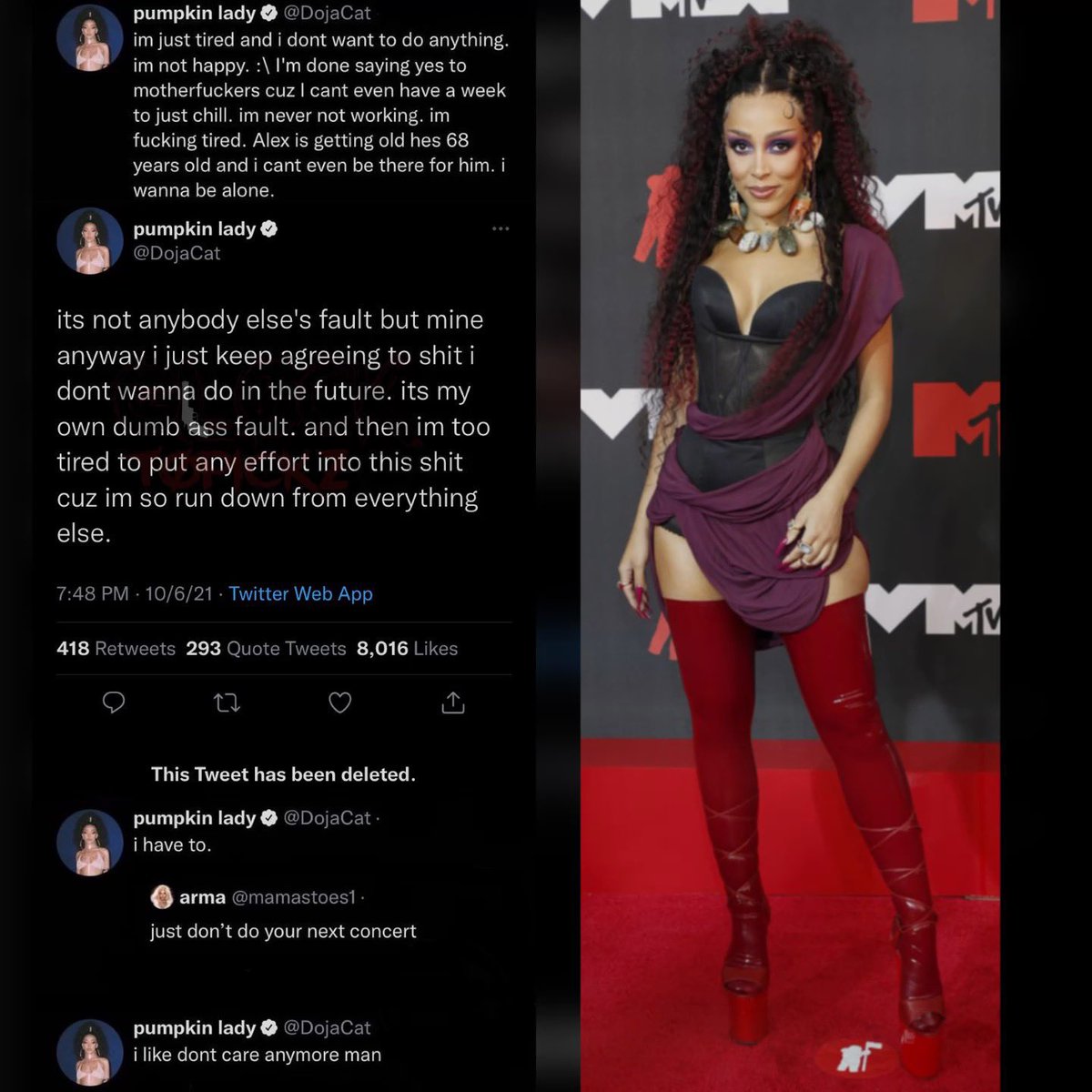 croftypopdivas's tweet photo. So the people who keeps saying doja cat working with dr Luke 

Please do research why #freedojacat happened along with #freekesha 

It’s because doja cat produced her own song and had dr Luke take credits for that! And she wasn’t even working with him on planet her https://t.co/QomLZB0WBg