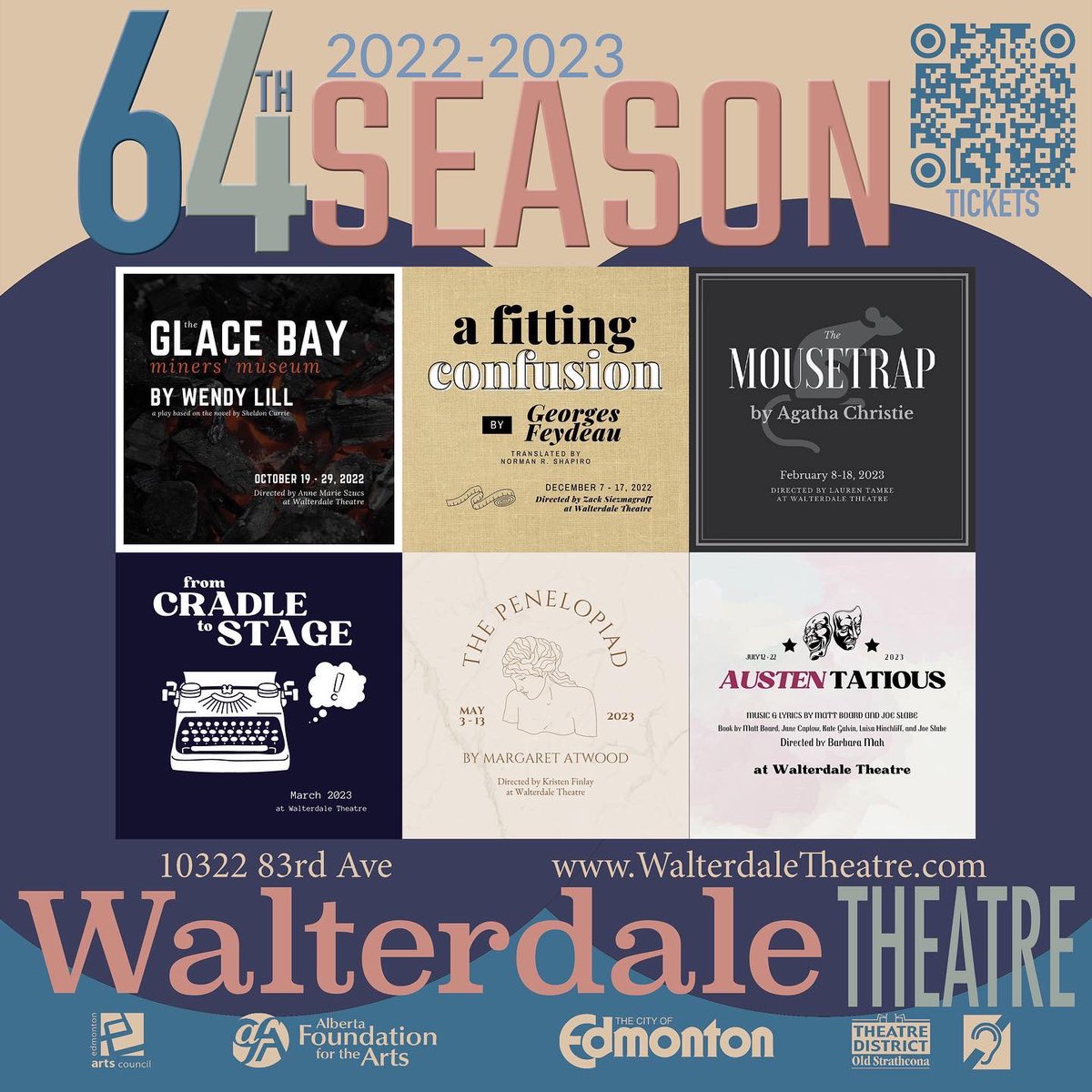 Announcing our 64th Season! We are so excited to be programming this season, featuring three Canadian works! 

Subscriptions will be on sale soon! 

#yegtheatre #yegarts