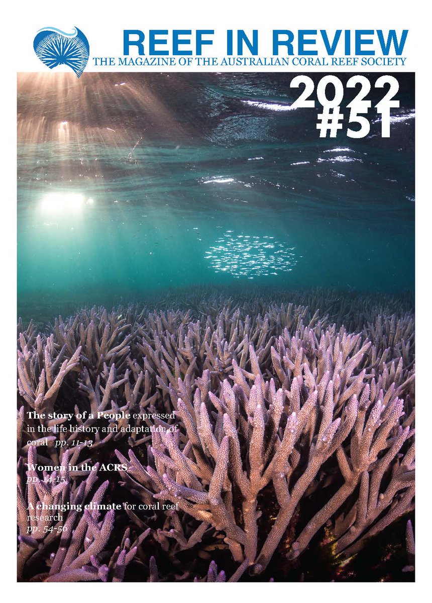 The 2022 ACRS Reef in Review magazine is out now! This year’s magazine is a special edition celebrating 100 years of Australian coral reef science, centering on the past, current and future of our ACRS community. Check it out on our website or link here! issuu.com/australiancora…