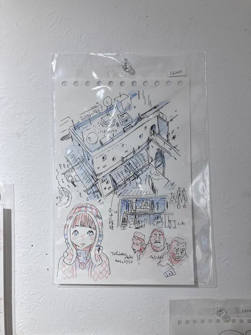 青木俊直さんの個展 The wall of R を見てきました!所狭しと並べられたドローイングに心躍る!!!ラフな線にしかない魅力、下書きの線が残る絵の美しさってあるよね…。紙とペン(鉛筆)で描くことの意義を強く感じました。「無理」の子かわいい#ギャラリー創 