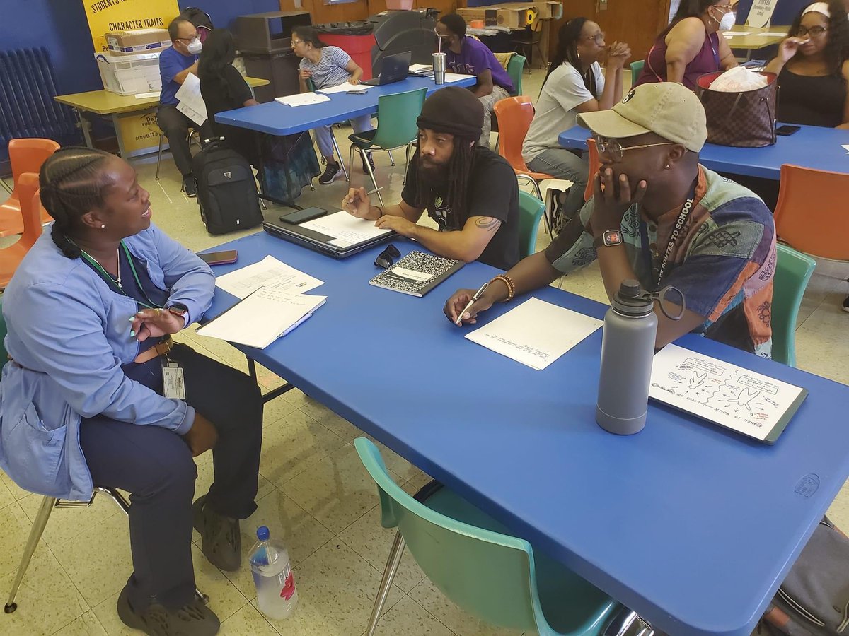 MrMusicTeacher8's tweet photo. WE’RE BACK! The only place I know where the nurse, 5th grade ELA teacher, and music teacher can collaborate and share ideas that will work in all of our spaces is Thirkell @TDpscd #ItsAThirkellThing https://t.co/9SeCS0W3d4