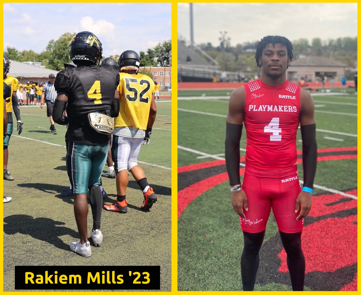 <a href="/MikeWakins/">Mike Watkins</a> <a href="/AOPathletics/">AOPathletics</a> <a href="/PaFootballNews/">Pennsylvania Football News</a> <a href="/pa_fb_history/">PA Football History</a> <a href="/EPAFootball/">EasternPAFootball</a> <a href="/CatholicPhilly/">CatholicPhilly</a> <a href="/PhSportsDigest/">Philadelphia Sports Digest</a> <a href="/PaPrepLive/">PA Prep Live</a> <a href="/phillysport/">Philadelphia Inquirer Sports</a> <a href="/Lancers4Life_/">Friends of Bishop McDevitt</a> Next up is former Lancer defensive back Rakiem Mills '23.  Rakiem is now playing with <a href="/RailsplittersFB/">RailSplitters Football</a> who open up their schedule this Friday night against the Cedar Crest Falcons @Falcons242. Good luck <a href="/MillsRakiem/">Rakiem Mills</a>!
