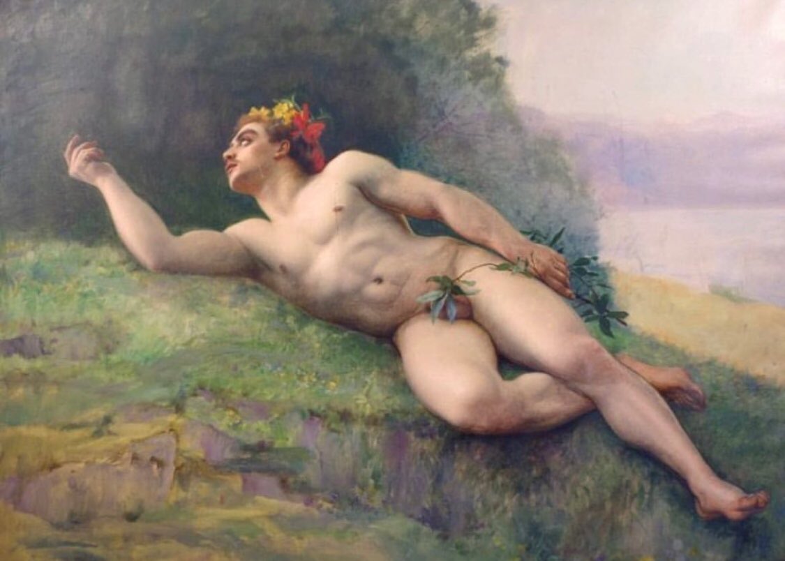 Homosartes's tweet photo. #GustavCourtois pintor francés 1852 - 1923 #nudeart #homocultura #culturagay https://t.co/hfcbsL8dX6