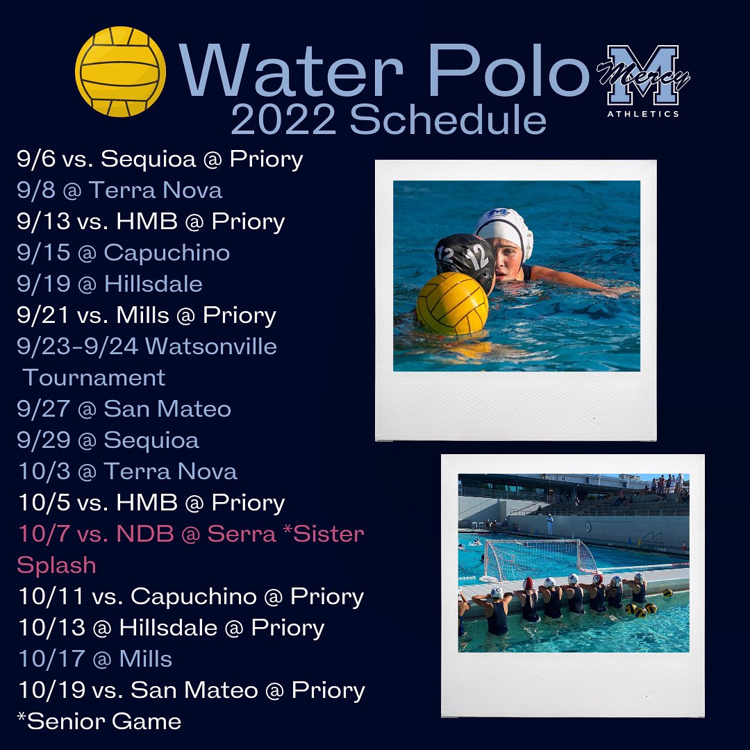MercyAthletics's tweet photo. Water polo season tips off soon! Come out and support the team.#gomercy https://t.co/fMuILd663W