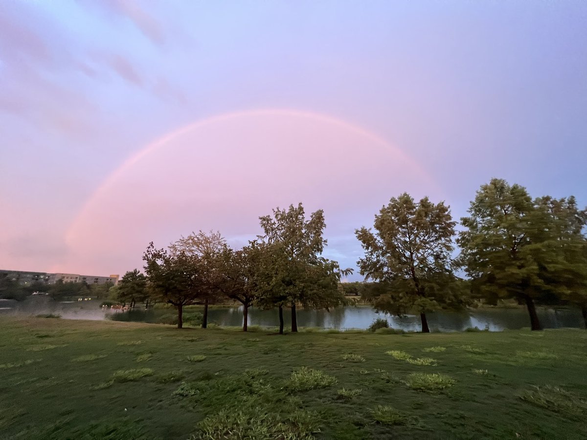 Nature showing out for the first day of school