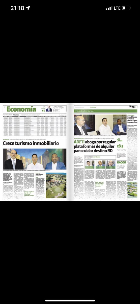 Invitamos a leer la sección de Economía del periódico hoy, donde nuestro Presidente Jorge Subero Medina <a href="/Jsuberom/">Jorge A. Subero M.</a> detalla los aportes del turismo inmobiliario a la economía dominicana, así como también los retos de la actualidad.
