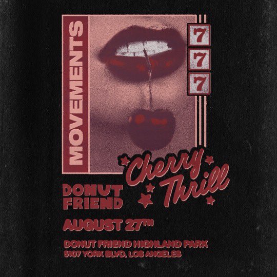 Movements on Twitter "In celebration of our new song "Cherry Thrill