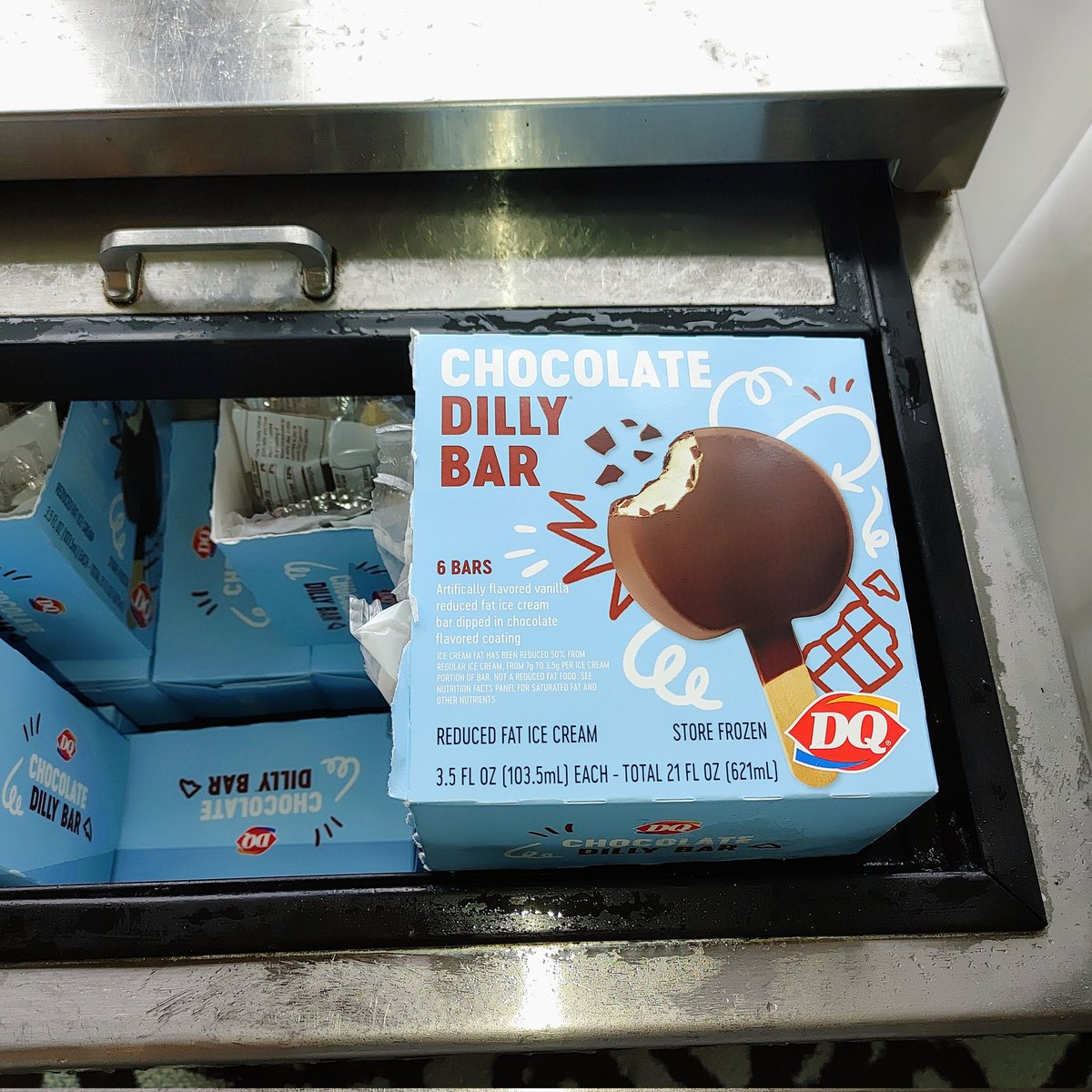 AnthonyRothman's tweet photo. My dude @MikeTodd614 always bringing it strong with a freezer full of DQ classics for my outing for the rescue animals! 🙏
#HomelessToHome 
#Adopt https://t.co/qXxIfZS5S5